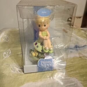Precious Moments June Fairy Figurine - Green and Purple